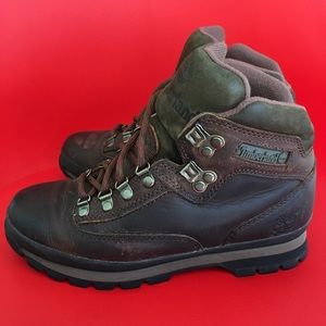 Women’s Timberland Leather Hiking Boots Sz 8 vtg